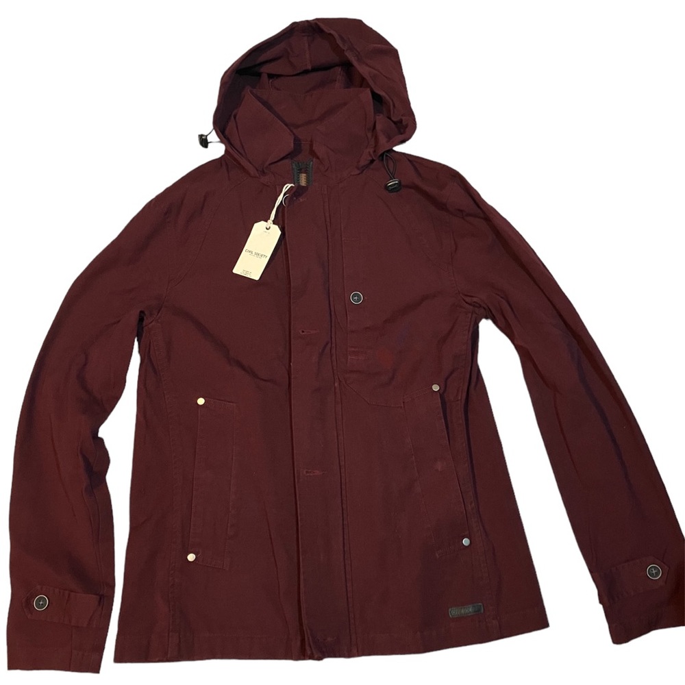 Civil Society burgundy lightweight jacket